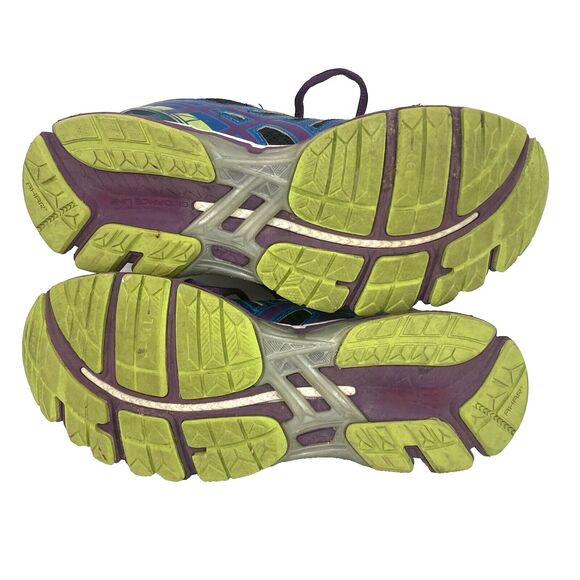 Asics Gel-Kayano 20-Women's Sz 9-Black/Blue/Purple -Running/Jogging Shoes- T3N7N - Picture 9 of 12